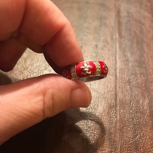 Beautiful size 6 Hidalgo enamel ring